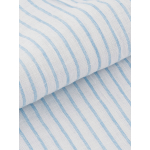 Chemise en Lin Rayée Grande Taille Bleu/Blanc